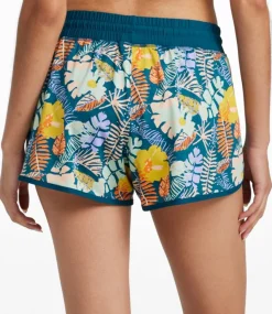 Fashion L.L.Bean "Women's UPF 50+ Knit Shorts, Print" DeepwaterBlueMultiFern