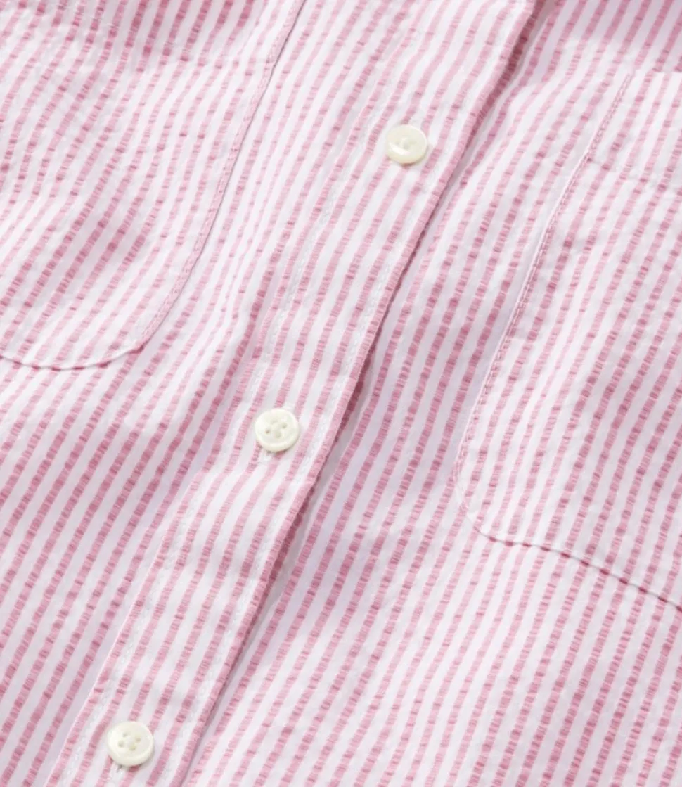 Flash Sale L.L.Bean "Women's Vacationland Seersucker Shirt, Long-Sleeve"