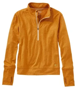 Shop L.L.Bean "Women's VentureSoft Pullover, Quarter-Zip" ToffeeMarl