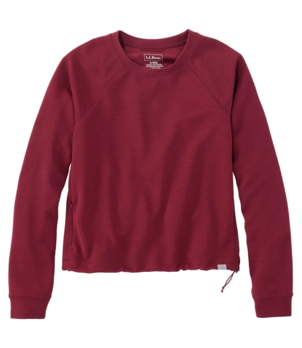 Cheap L.L.Bean "Women's VentureStretch Ottoman-Rib Pullover, Cropped"