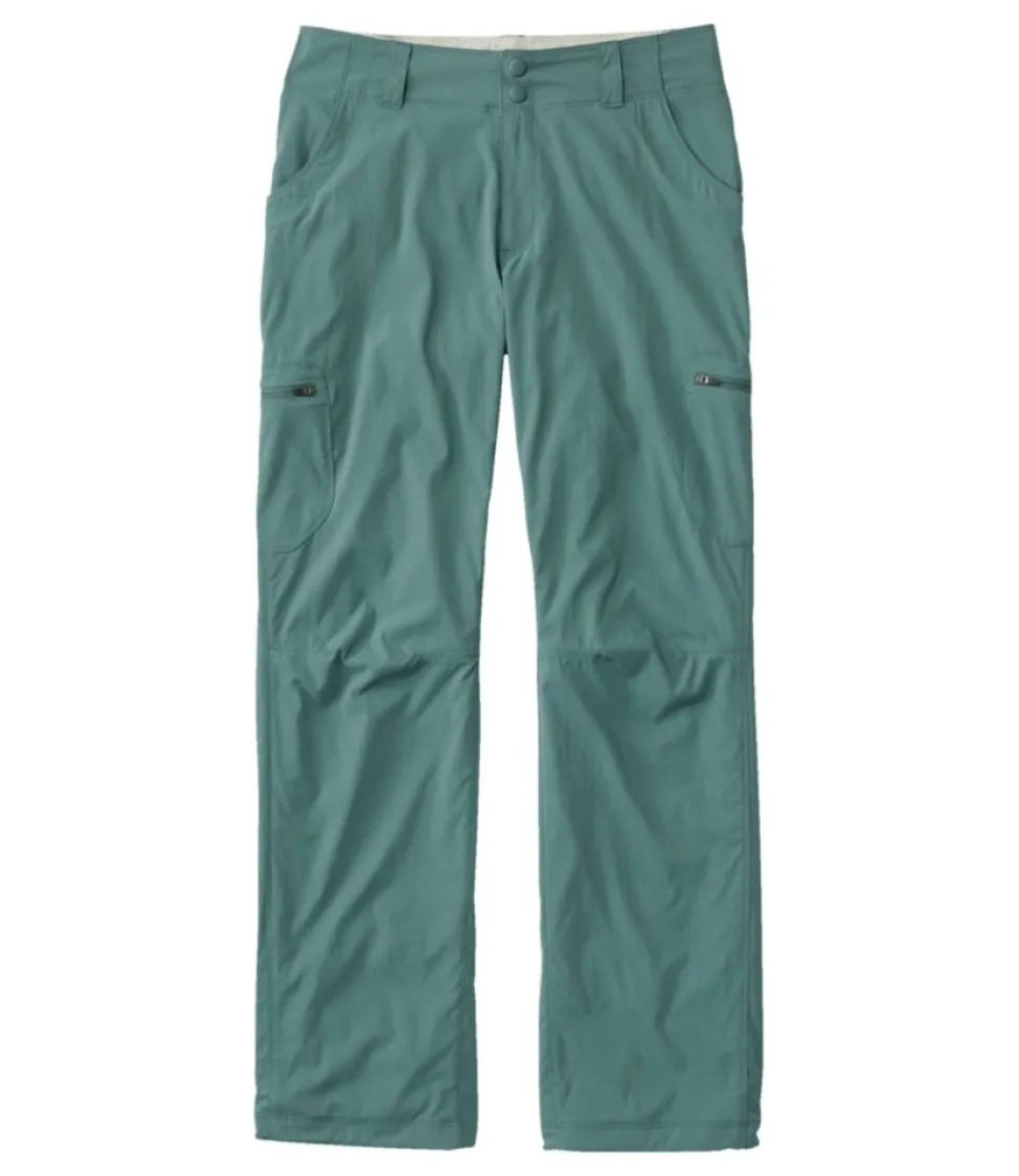 Discount L.L.Bean "Women's Vista Trekking Pants, Straight-Leg Lined" Granite/ClassicBlack