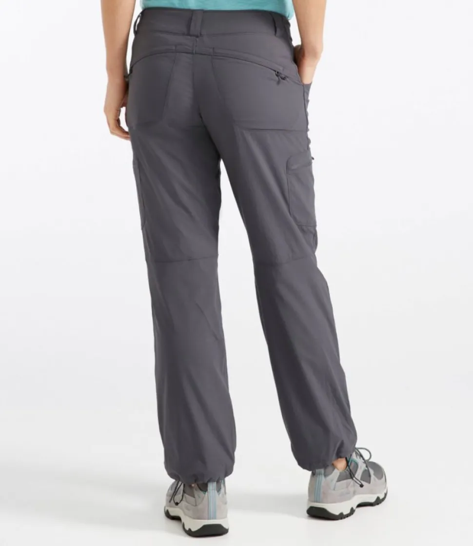 Discount L.L.Bean "Women's Vista Trekking Pants, Straight-Leg Lined" Granite/ClassicBlack