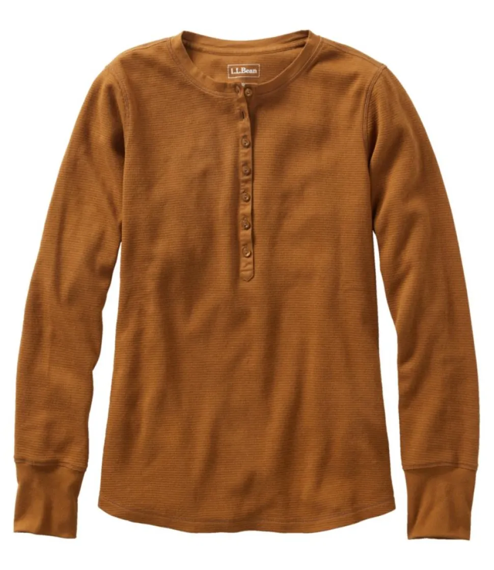 Best L.L.Bean "Women's Waffle-Knit Henley"