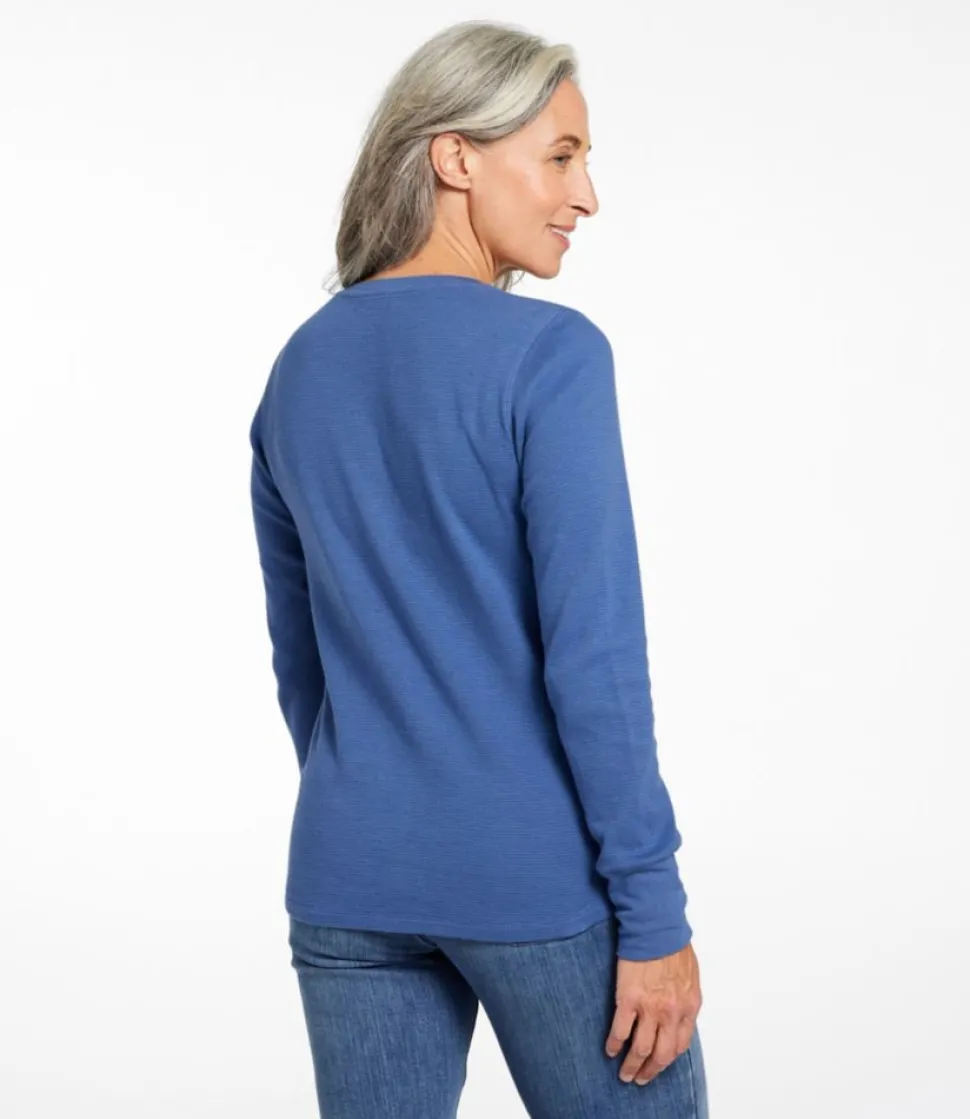 Best L.L.Bean "Women's Waffle-Knit Henley"