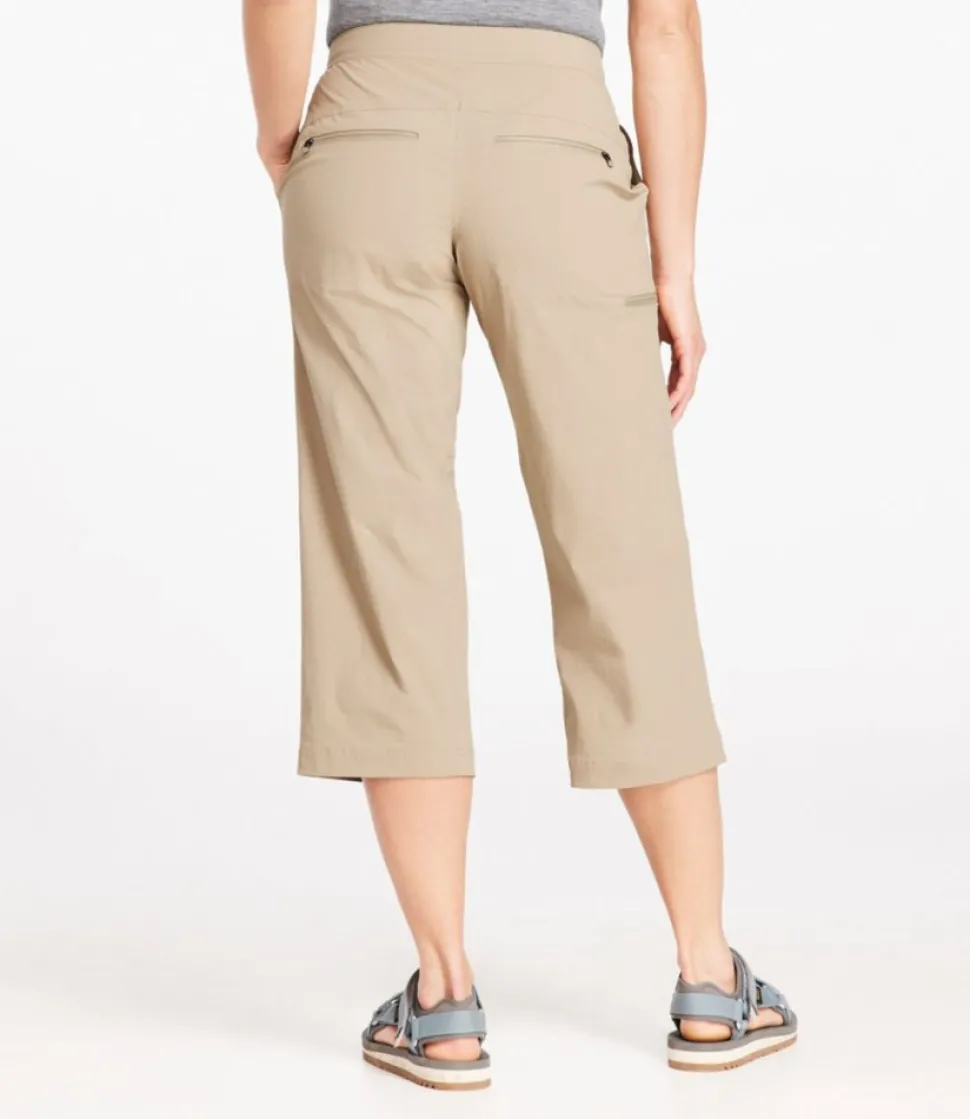 Hot L.L.Bean "Women's Water-Repellent Comfort Trail Pants, Mid-Rise Straight-Leg Crop"