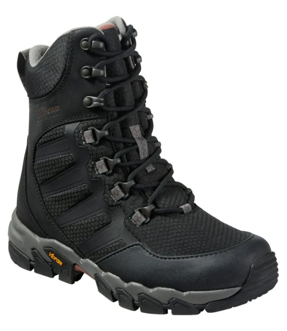 Fashion L.L.Bean "Women's Weather Challenger Insulated Boots" Black/Crimson