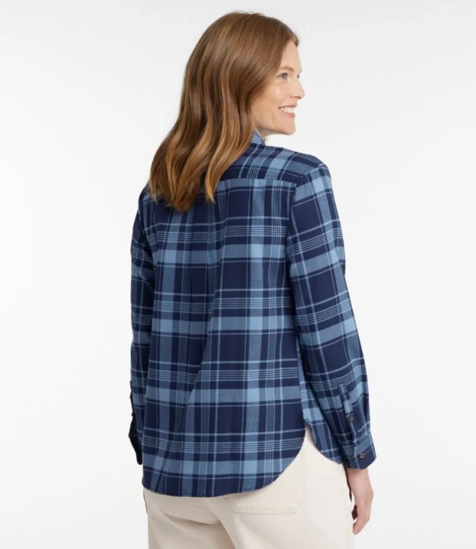 Discount L.L.Bean "Women's Whisperweight Flannel Shirt, Button-Down"
