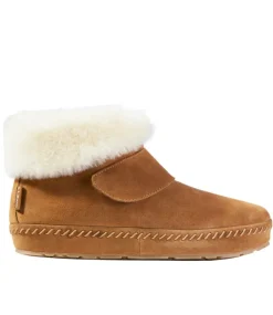 Outlet L.L.Bean "Women's Wicked Good Slippers, Squam Lake Booties" Brown
