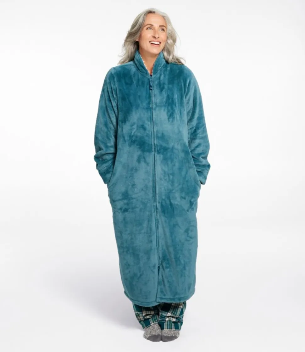 New L.L.Bean "Women's Wicked Plush Robe, Full-Zip"
