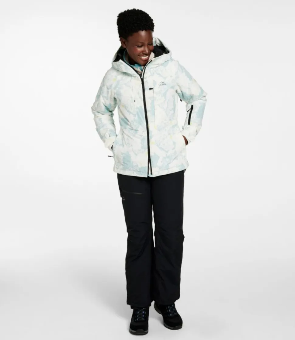 Online L.L.Bean "Women's Wildcat Waterproof Ski Jacket, Print" SeaSaltCamo