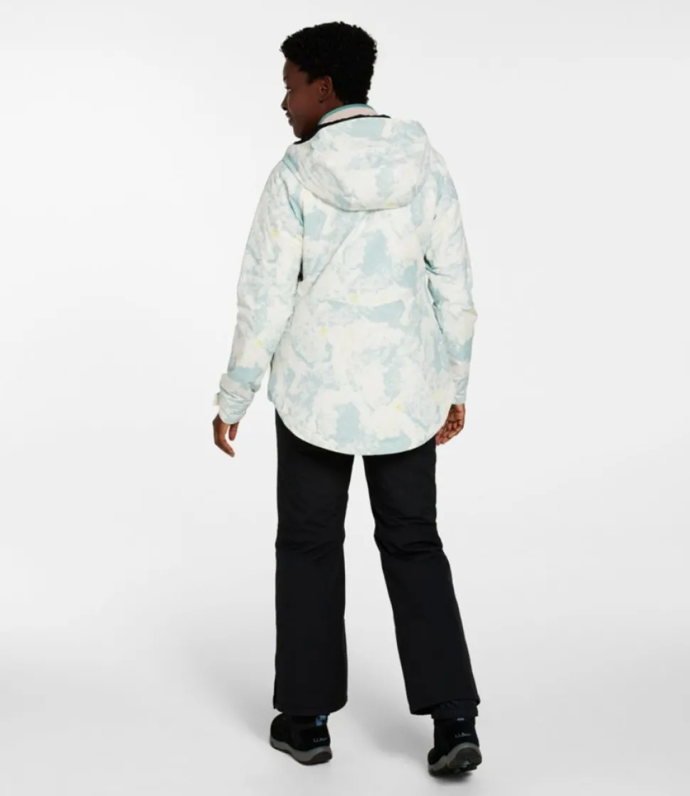 Online L.L.Bean "Women's Wildcat Waterproof Ski Jacket, Print" SeaSaltCamo