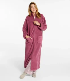 New L.L.Bean "Women's Winter Fleece Robe, Zip-Front"