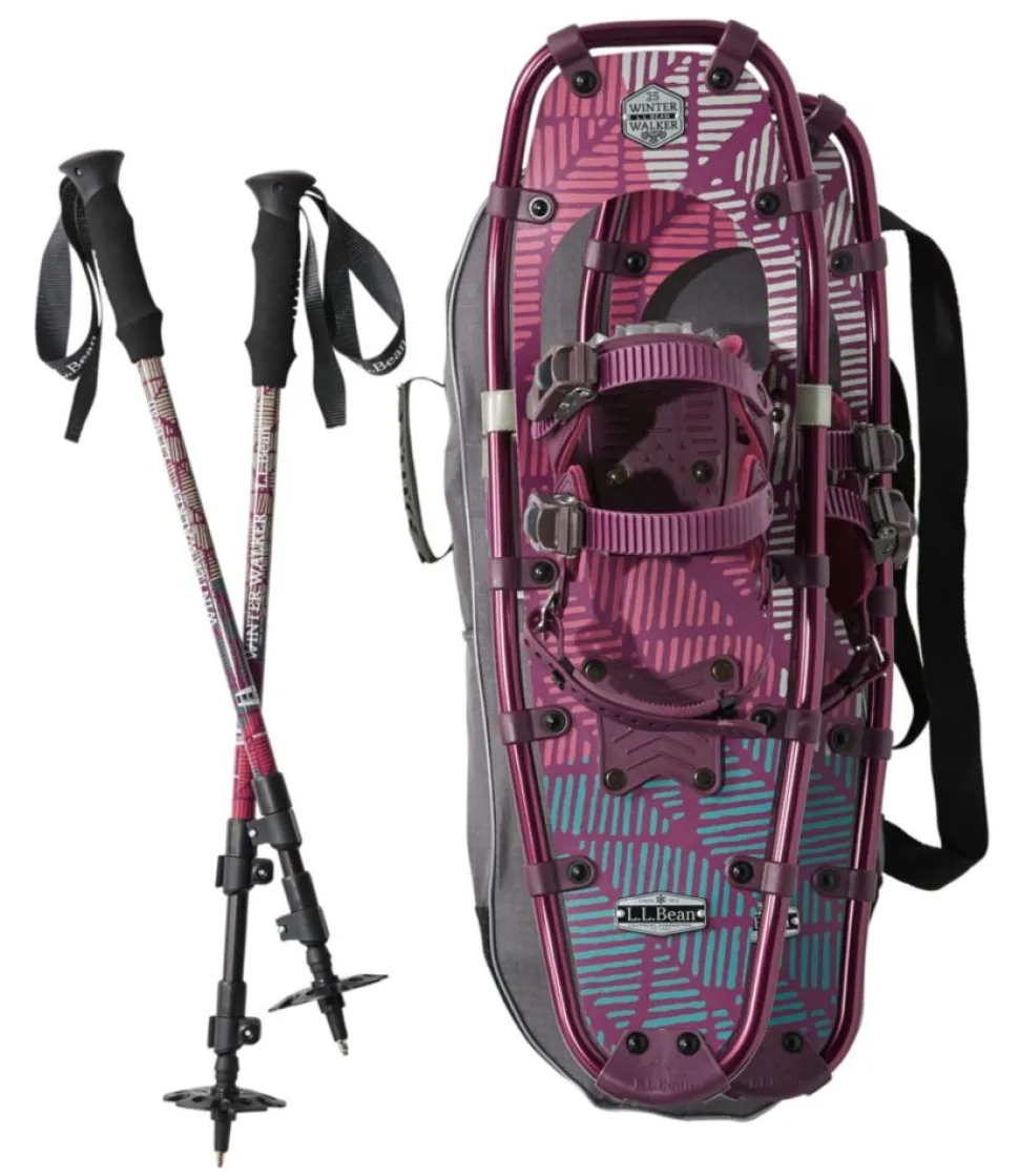 Sale L.L.Bean "Women's Winter Walker Snowshoe Package"