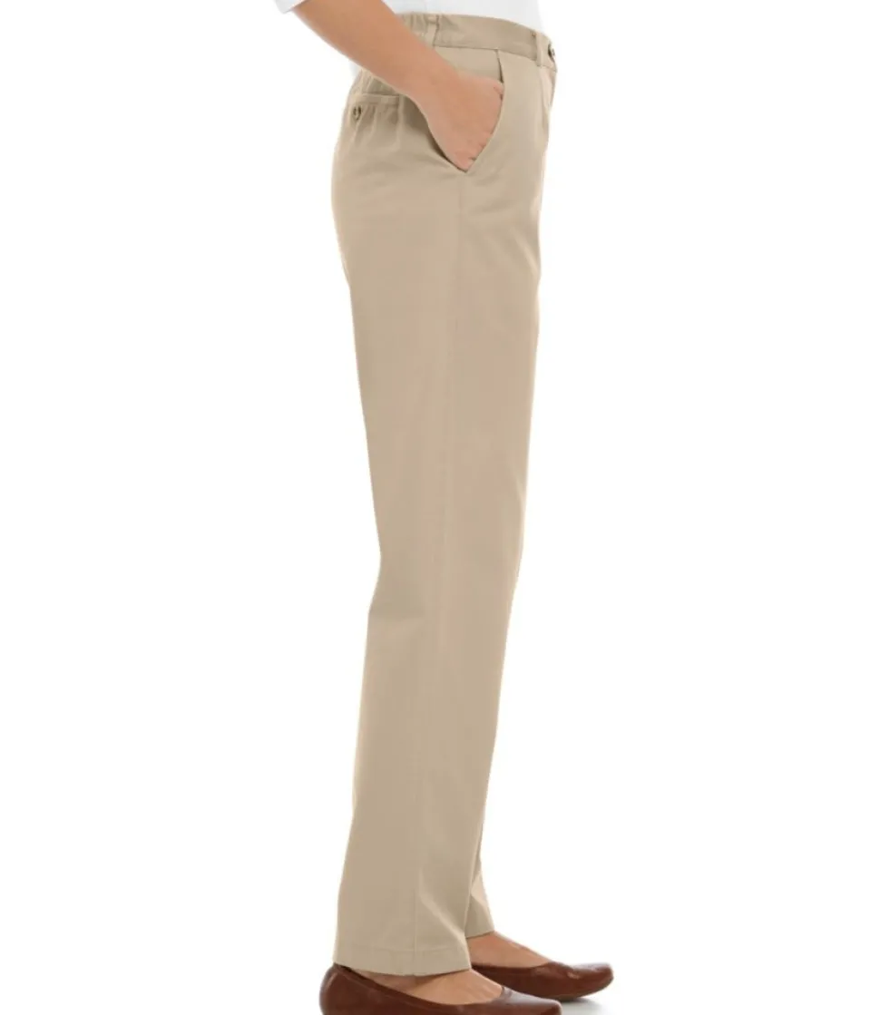 Store L.L.Bean "Women's Wrinkle-Free Bayside Pants, Ultra High-Rise Comfort Waist Tapered-Leg"